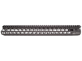 BCM KMRA15556BK KMR Alpha Handguard 15" Keymod Style Made of Aluminum with Black Anodized Finish for AR-15