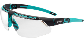 Howard Leight S2880HS Uvex Avatar Clear Lens Hydro Shield/Anti-Fog Teal/Black Frame                                                                                                                     
