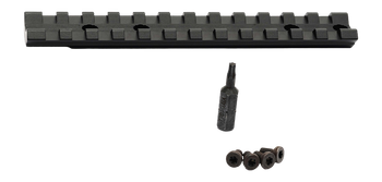 Savage Arms 56442 Scope Rail Revel Black Aluminum 8.40" Long                                                                                                                                            