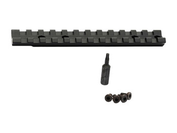 Savage Arms 56442 Scope Rail Revel Black Aluminum 8.40" Long