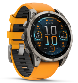 GAR 010-02904-10    FENIX8 47MM AMOLED ORNG/TTNM