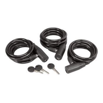 Hunters Specialties HS-00608 Cable Lock  Black 3 Pack 6'                                                                                                                                                