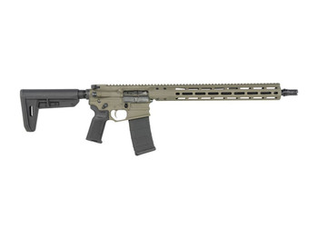 Cobalt Kinetics CKPROLITE55616CKG Pro Light 223 Rem/5.56 NATO 16" Black Barrel, CK Green Picatinny Rail Aluminum Receiver, M-LOK Handguard, Black Polymer Stock, Black Polymer Grip