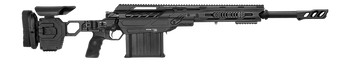 Cadex Inc CDX50DUAL50206BR20I2J5 CDX-50 Tremor 50 BMG 5+1 20.60" Black DLC Match Grade Threaded Barrel, Black DLC Aluminum Receiver w/Picatinny Rail, Adjustable Folding Black Stock, Black Polymer Grip
