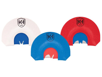 Knight & Hale KHT0206 HD Hen Mouth Call Attracts Turkey Red/White/Blue 3Pack