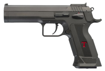 Tanfoglio TFLIMPROP9 Limited Custom  9mm Luger 19+1 4.76" Stainless Steel Barrel, Black Serrated Steel Slide, Black Polymer Frame w/Beavertail, Textured Grip                                           