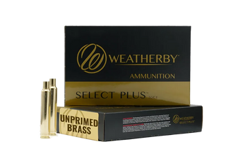 Weatherby BRASS65RPM50CT Select Plus Unprimed Cases 6.5 Wthby RPM Rifle Brass 50/Box                                                                                                                    