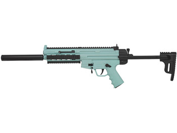 ATI GERGGSG1610M GSG-16 22LR 10+1 16.25" Black Non-Threaded Barrel, Mint Green Picatinny Rail Polymer Receiver, M-LOK Handguards, Collapsible w/Storage Compartment Black Synthetic Stock, Mint Polymer