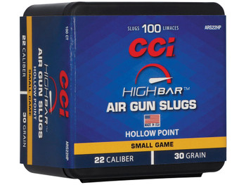 CCI ARS22HP High Bar Air Gun Slug 22Cal 30gr Hollow Point 100 Per Box/5 Case