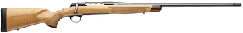 Browning 036080299 X-Bolt 2 Medallion 6.8 Western 3+1 24" Blue Polished Threaded Barrel & Drilled & Tapped Carbon Steel Receiver, Fixed Gloss AAAA Maple Wood Stock, Radial Muzzle Brake                