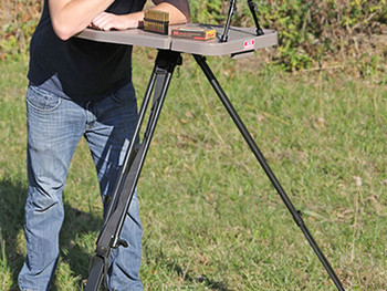 MTM Case-Gard HLST Hi-Low Shooting Table Black/FDE 18"-55" High