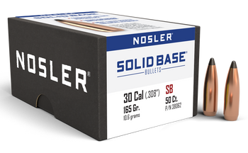 Nosler 38062 Solid Base  30Cal 165gr Soft Point 50CT                                                                                                                                                    