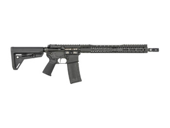 Black Rain Ordnance SSP300BLKABLK SSP 300 Blackout 30+1 16" Black Nitride Threaded Barrel, Black Armor Cerakote Aluminum Receiver w/Picatinny Rail, Magpul MOE SL Black Polymer Stock, Black Magpul Gri