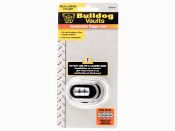 Bulldog BD8000 Trigger Lock Open With Combination Black Metal Firearm Fit- Handgun/Rifle/Shotgun