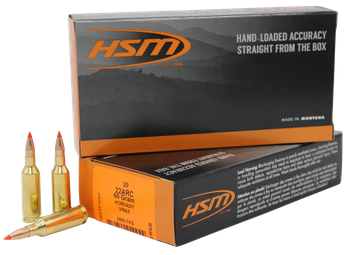 HSM 22ARC3N Varmint  22ARC 60gr V-Max 20 Per Box/25 Case                                                                                                                                                