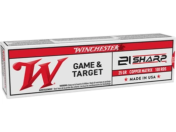 Winchester Ammo S21SLF USA 21Sharp 25gr Copper Matrix 100 Per Box/20 Case