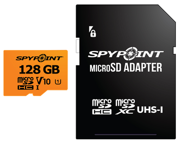 Spypoint 05887 Micro SD Memory Card  Black 128GB Memory                                                                                                                                                 