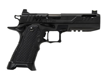 Oa Defense 2311 Pro Elite Full Size 9mm Luger 21+1 5" Ported Barrel, Black DLC Steel Optic Ready/Serrated Slide, Black Aluminum Frame w/Picatinny Rail, Black Aluminum Grip, Ambidextrous