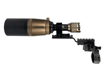 Foxpro QUADFIREGM Quadfire Black/Gold Infrared/Green/Red/White, Quick Detach Mount