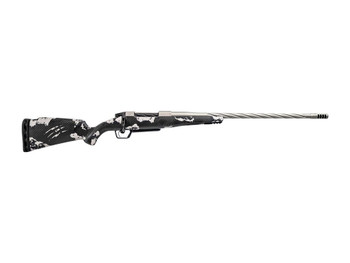Fierce Firearms ROGSSX22CM20TP Twisted Rogue XP 22 Creedmoor 3+1 20" Tungsten Cerakote Spiral Fluted Barrel, Drilled & Tapped Receiver, BiPod Rail Forend, Phantom Camo LR Negative Comb Carbon Fiber St