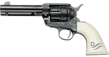Pietta GW45RR434NMUI Great Western II Red River 45 Colt (Long Colt) 4.75" Ultra Ivory Engraved Grip                                                                                                     