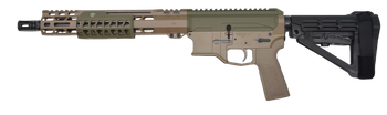 Bilson Arms P7UFSFG10R1 BA-15FCP  338 ARC 10+1 12.50" Threaded Barrel, Flat Dark Earth/Sniper Green Cerakote Aluminum Receiver w/Picatinny Rail, M-LOK Handguard                                        