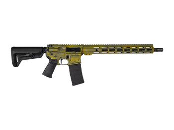 Shark Coast Tactical SCC101921BAZJ Bazooka Joe 5.56 NATO 30+1 16" Black Melonite Threaded Barrel, Aluminum Receiver w/Picatinny Rail, M-LOK Handguard, Magpul MOE SL Black Polymer Stock, Magpul MOE Gri