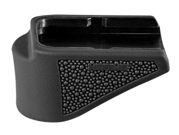 Hogue 18620 Extension Base Pad Fits Glock 26 Compatible w/ 10rd Magazine Black Overmolded Rubber