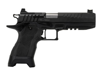 Oa Defense 2311 Full Size 9mm Luger 17+1 5" Stainless Barrel, Black Steel Optic Ready/Serrated Slide, Black Aluminum Frame w/Picatinny Rail, Black Polymer Grip, Ambidextrous