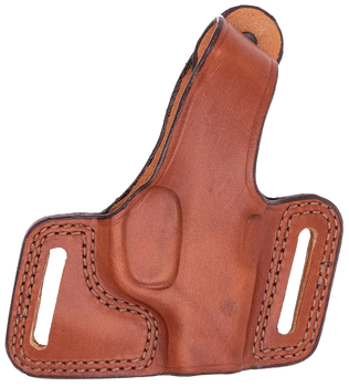 Bianchi 16862 Black Widow  OWB Size 15 Tan Leather Belt Slide Compatible w/Glock 20/21/29/30/37.                                                                                                        
