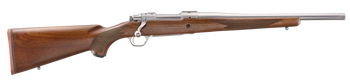 Ruger 67105 Hawkeye Hunter 6.5 Creedmoor 4+1 16.60" Satin Threaded Barrel, Satin Stainless Steel Receiver w/Integral Scope Mount, American Walnut Fixed Stock, Right Hand                               