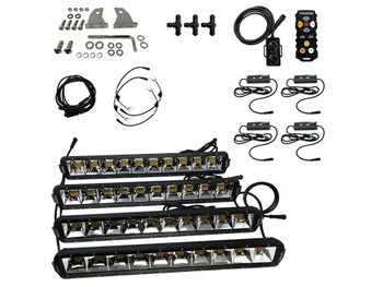 Foxpro MUDCT4KIT Mud Cutter Light Kit Black 2810/3380/4408 Lumens White/Amber/Mixed LED