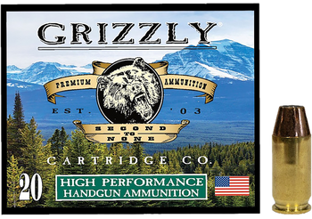 Grizzly Ammo GC45A+P8   45ACP+P 230gr Jacketed Hollow Point 20 Per Box/10 Case                                                                                                                          