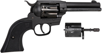 Diamondback DB0500A001 Sidekick  22 LR/22 WMR 9 Shot, 4.50" Black Cerakote Steel Barrel & Cylinder, Black Cerakote Zinc Alloy Frame Black Checkered Grips, Hammer Safety, Exposed Hammer                