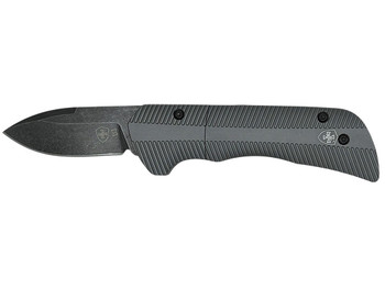 Templar Knife Cali Auto Assist 1.90" Folding Drop Point Plain Cali D2 Steel Blade, 3.56" Gunmetal Anodized Aluminum Handle