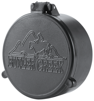 Butler Creek 30170 Flip-Open Objective Scope Cover 40.90mm Obj. Size 17 Black Polymer                                                                                                                   