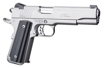 Ed Brown BASESS2A 1911 2nd Amendment 45 ACP 7+1 5" Stainless Steel Barrel, Serrated Slide & Frame, Black Alien G10 Grip, Right Hand                                                                     