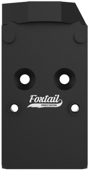 Foxtail Precision 100018 Rear Sight Dovetail Optic Adapter for CZ Shadow  Black Anodized CZ Shadow                                                                                                      