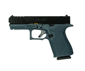 Great Lakes Firearms GL19BLU Striker  9mm 15+1 4" Front/Rear Serrations Cerakote Blue Titanium                                                                                                          