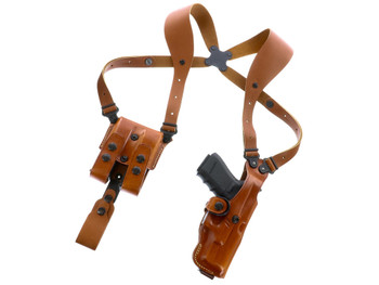 Galco VHS4212R VHS 4.0 Shoulder System Tan Leather Fits 1911 Fits 5" Barrel Ambidextrous