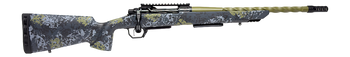 Horizon Firearms HRF-VE2-22CM-22R Venatic 2 22 Creedmoor 22" Sage Green Spiral Fluted Threaded Barrel, Black DLC Receiver w/Picatinny Rail, Arca Rail Forend, Artic Moss Iota EKO X Carbon Fiber Stock  
