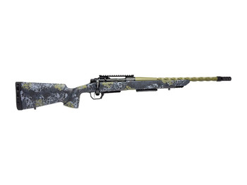 Horizon Firearms HRF-VE2-22CM-22R Venatic 2 22 Creedmoor 22" Sage Green Spiral Fluted Threaded Barrel, Black DLC Receiver w/Picatinny Rail, Arca Rail Forend, Artic Moss Iota EKO X Carbon Fiber Stock