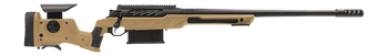 Cadex Inc CDXBMGQUA5029HI20I1J5N BMG Quake  50 BMG 3+1 29" Black DLC Match Grade Threaded Barrel, Black DLC Receiver w/Picatinny Rail, Adj Cheek Piece & LOP Hybrid Tan Polymer Stock                   