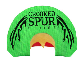 Foxpro CSMOUTHBACKWING Crooked Spur Back Wing Diaphragm Call Triple Reed Turkey Sounds Attracts Turkeys Green