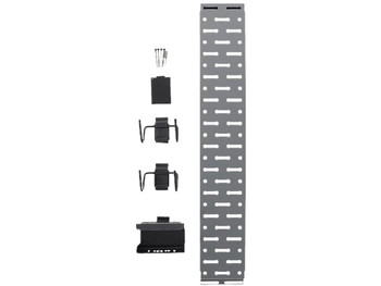 Lockdown 1215348 Securewall Handgun Kit Black/Silver Holds 2 Handgun