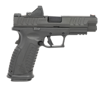 Springfield Armory XDME94510BHCOSPPAC XD-M Elite OSP Gear Pac Full Size 10mm Auto, 16+1 4.50" Black Melonite Match Grade Barrel & Optic Ready/Serrated Steel Slide, Black Polymer Frame w/Picatinny Rail