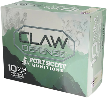 Fort Scott Munitions 10MM190SCVFNCD Claw Defense  10mm 190gr 20 Per Box/25 Case                                                                                                                         