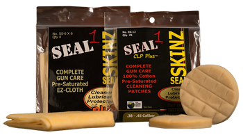 Seal 1 SS-12 Seal SKINZ Cleaning Patches/Cloths 270-30 Cal 1.75" Cotton                                                                                                                                 