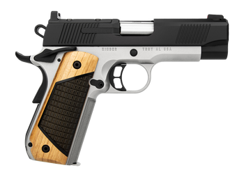 Kimber Mfg, Inc 3500403 Next Generation Pro 9mm Luger 9+1 4" Stainless Crowned Bull Barrel, KimPro Black Stainless Steel Optic Ready/Serrated Slide, Matte Stainless Steel Frame w/Beavertail, Black Wal