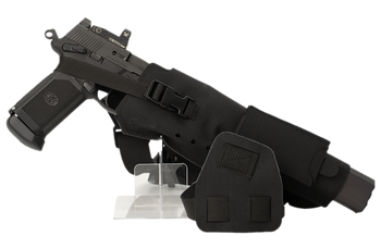 Cole-tac VWX102 Varmint Wrangler XL Pistol Holder Chest Black Left Hand                                                                                                                                 
